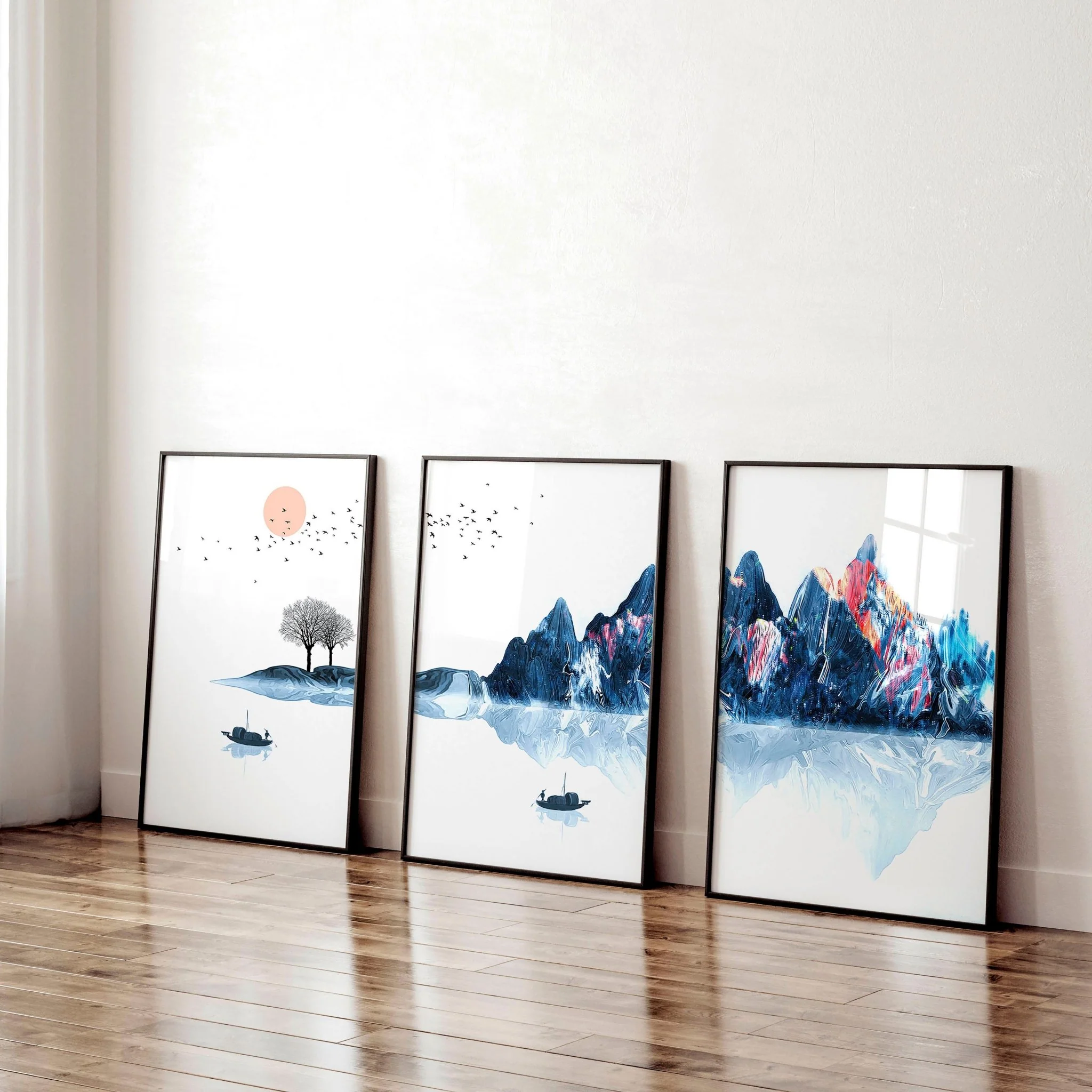 Artwork for an office | set of 3 wall art prints - Image 2