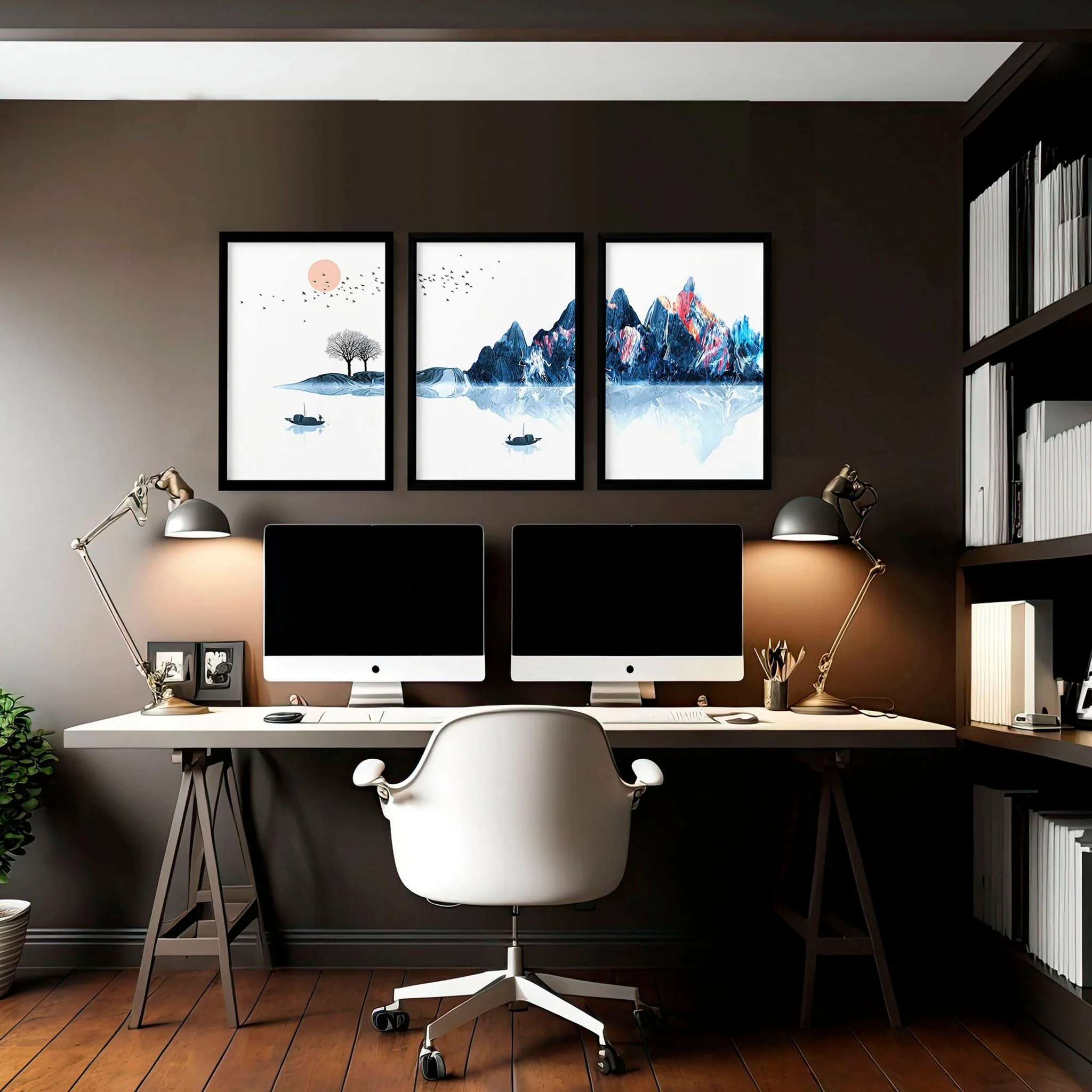 Artwork for an office | set of 3 wall art prints - Image 3