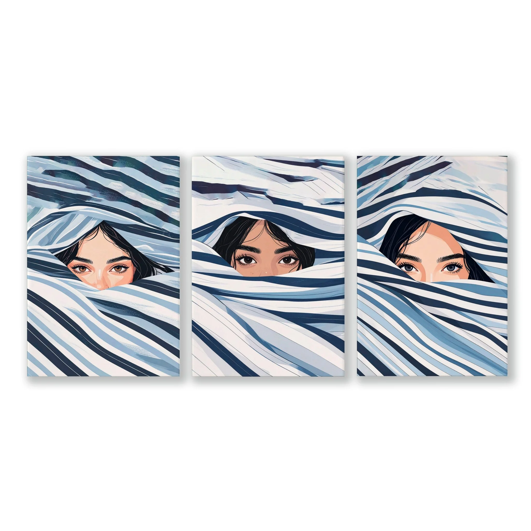 Artwork For Bedroom Wall | Set of 3 Boho Women Wall art Prints - Image 12