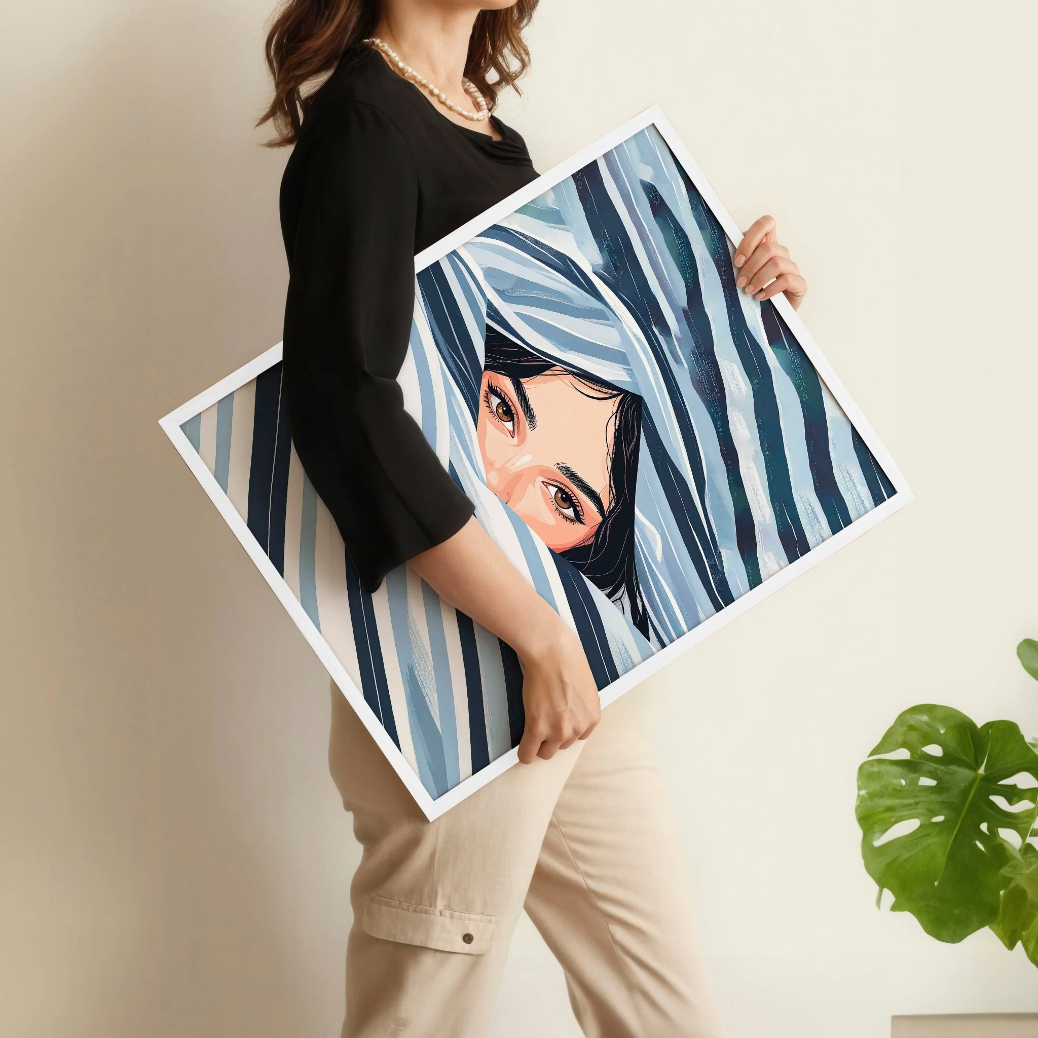 Artwork For Bedroom Wall | Set of 3 Boho Women Wall art Prints - Image 4
