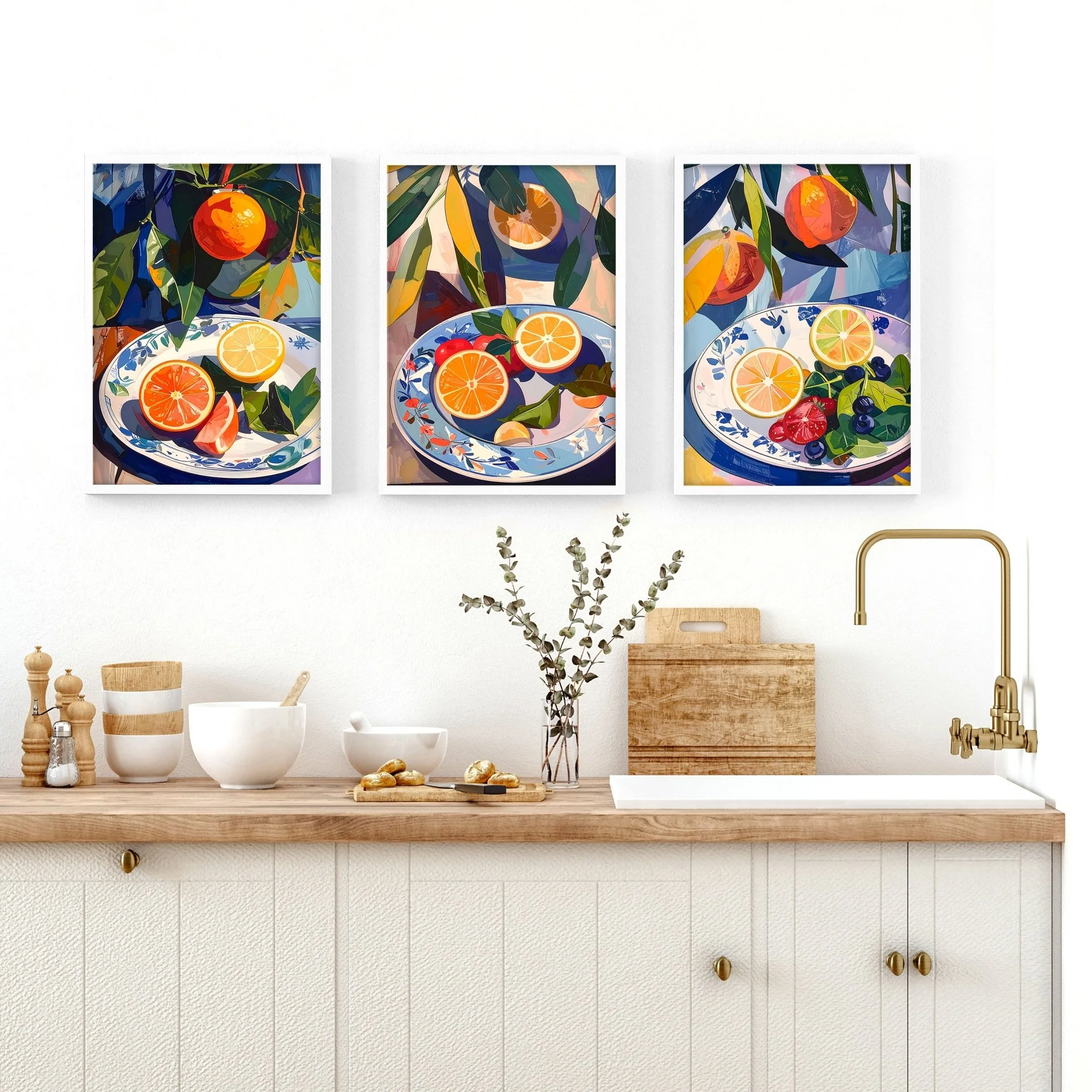 Artwork For Kitchen | Set of 3 Citrus Wall art Prints - Image 4