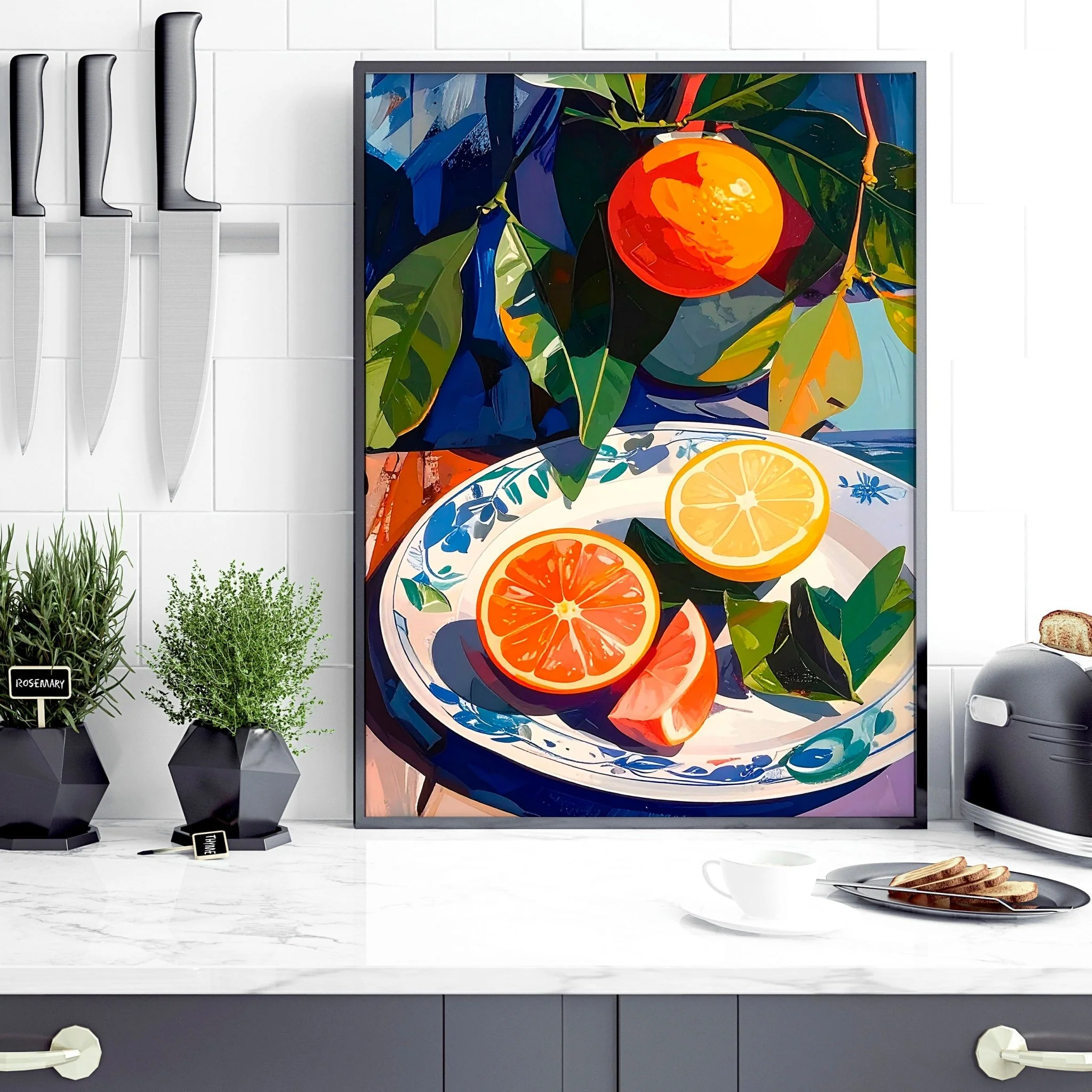 Artwork For Kitchen | Set of 3 Citrus Wall art Prints - Image 8