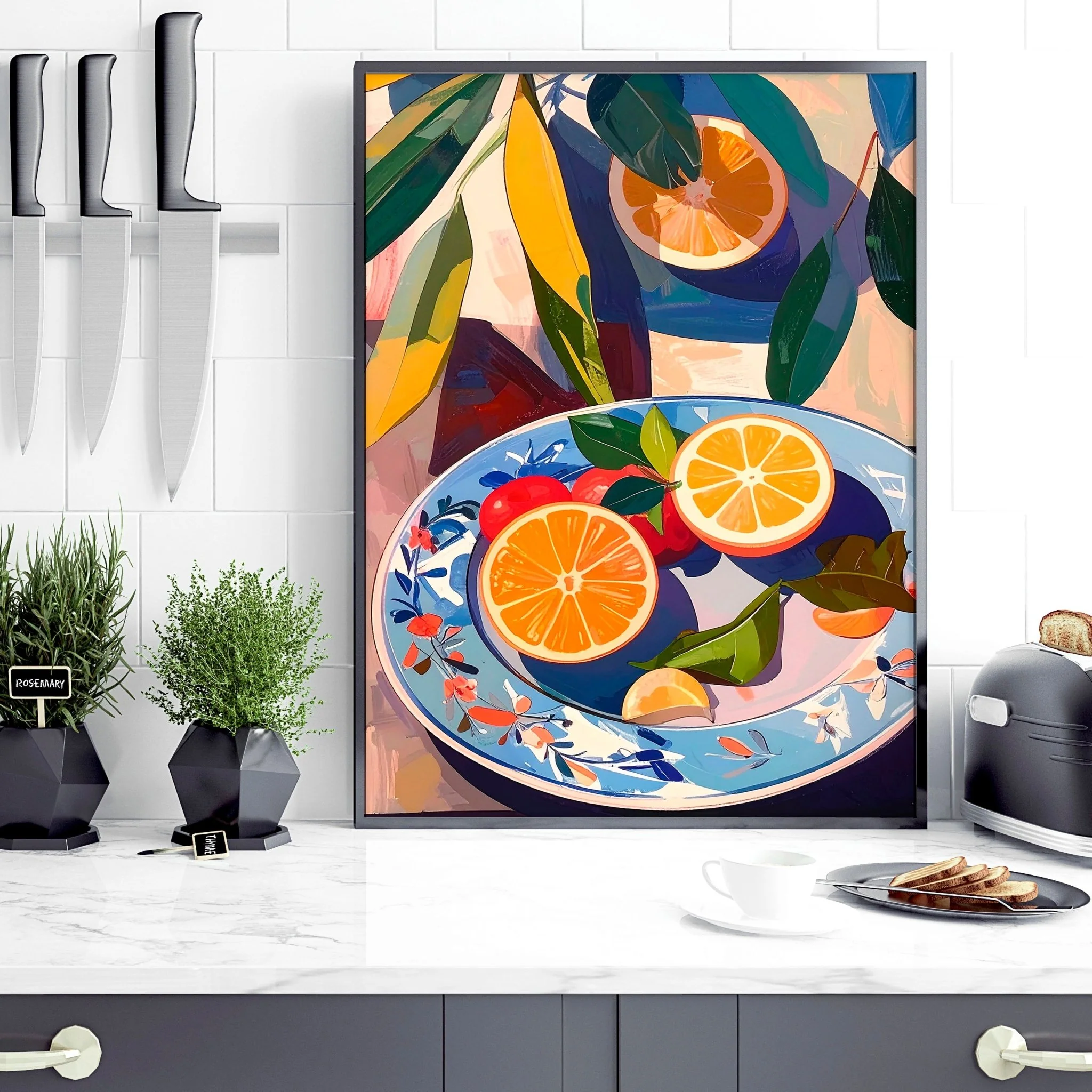 Artwork For Kitchen | Set of 3 Citrus Wall art Prints - Image 9