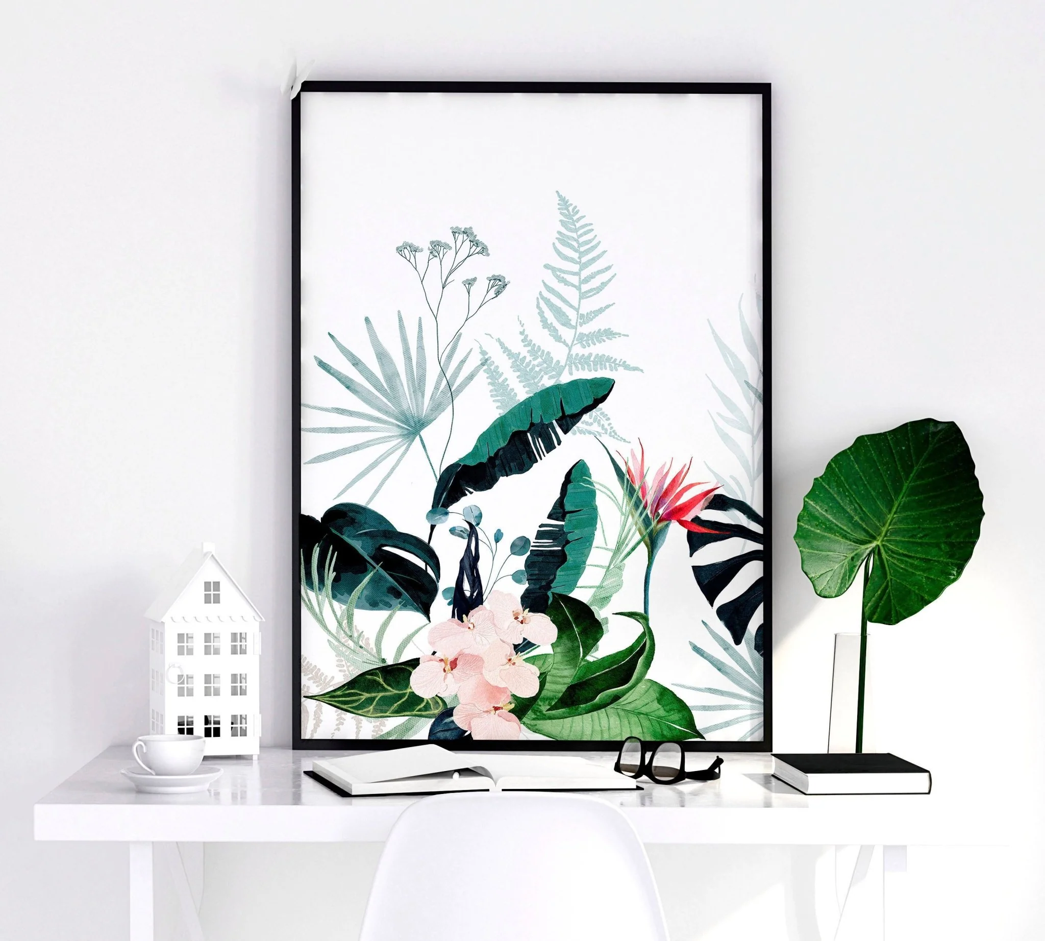 Artwork for offices | set of 3 Tropical wall art - Image 5