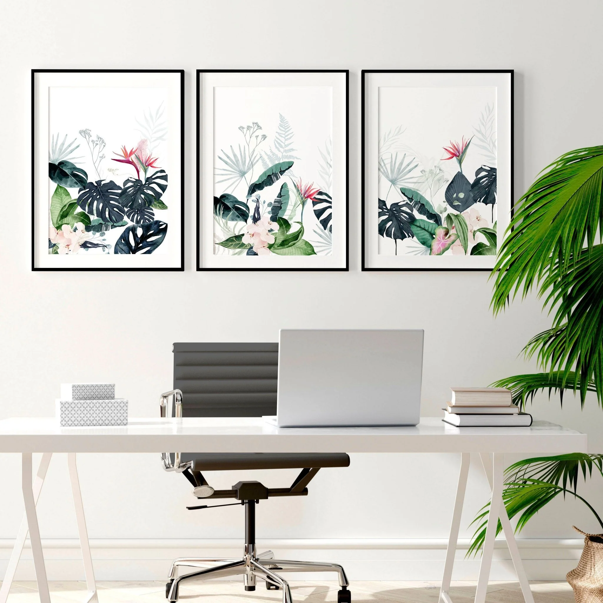 Artwork for offices | set of 3 Tropical wall art - Image 7