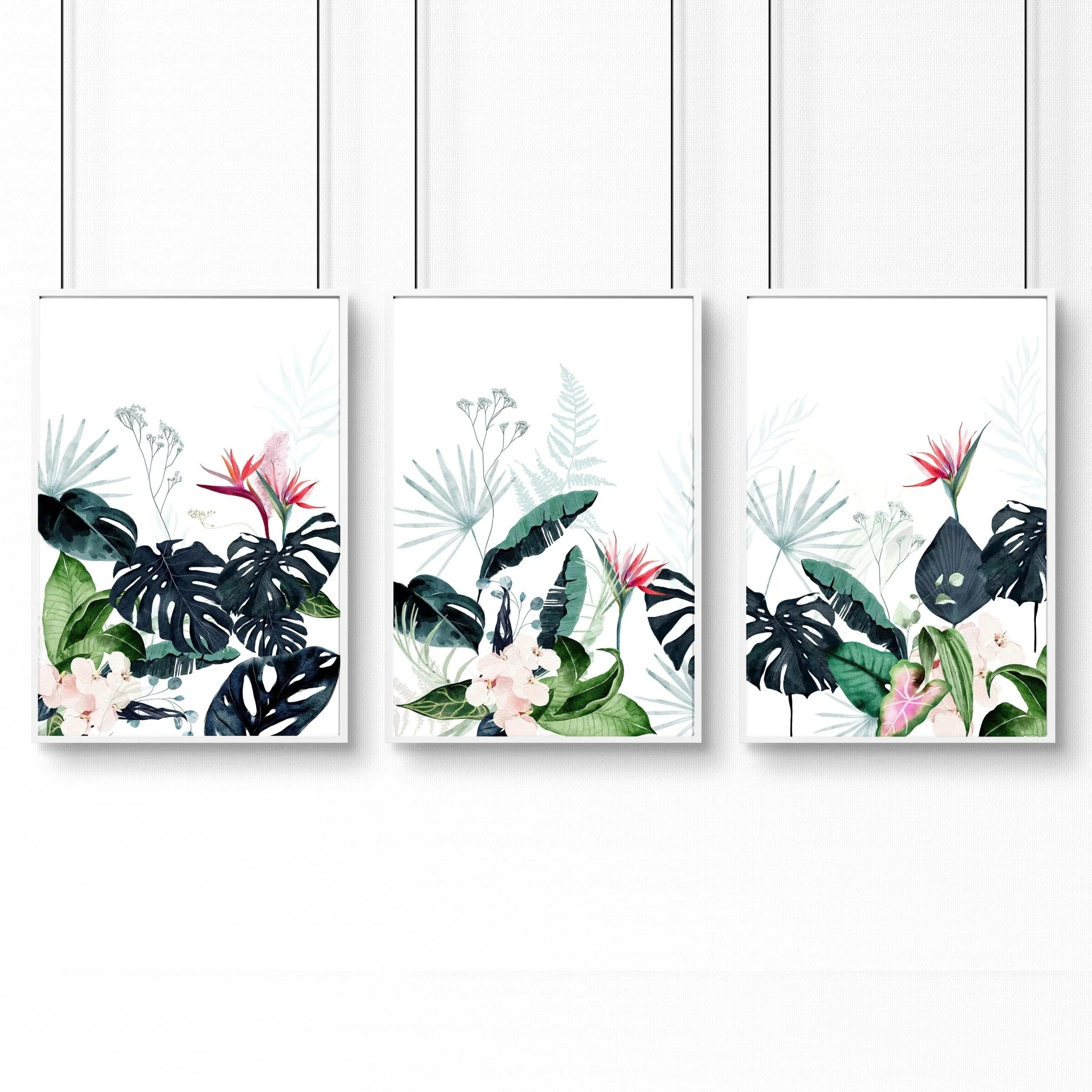 Artwork for offices | set of 3 Tropical wall art - Image 9
