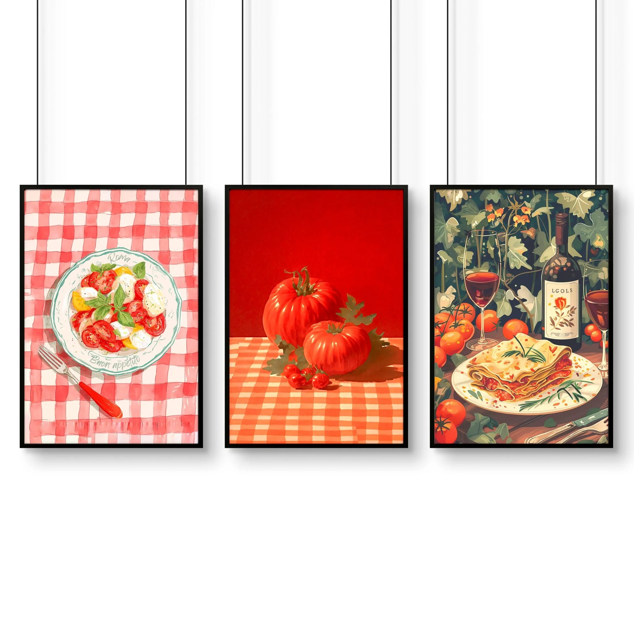 Artwork For The Kitchen Wall | Set of 3 Italian Lifestyle Wall art Prints - Image 11