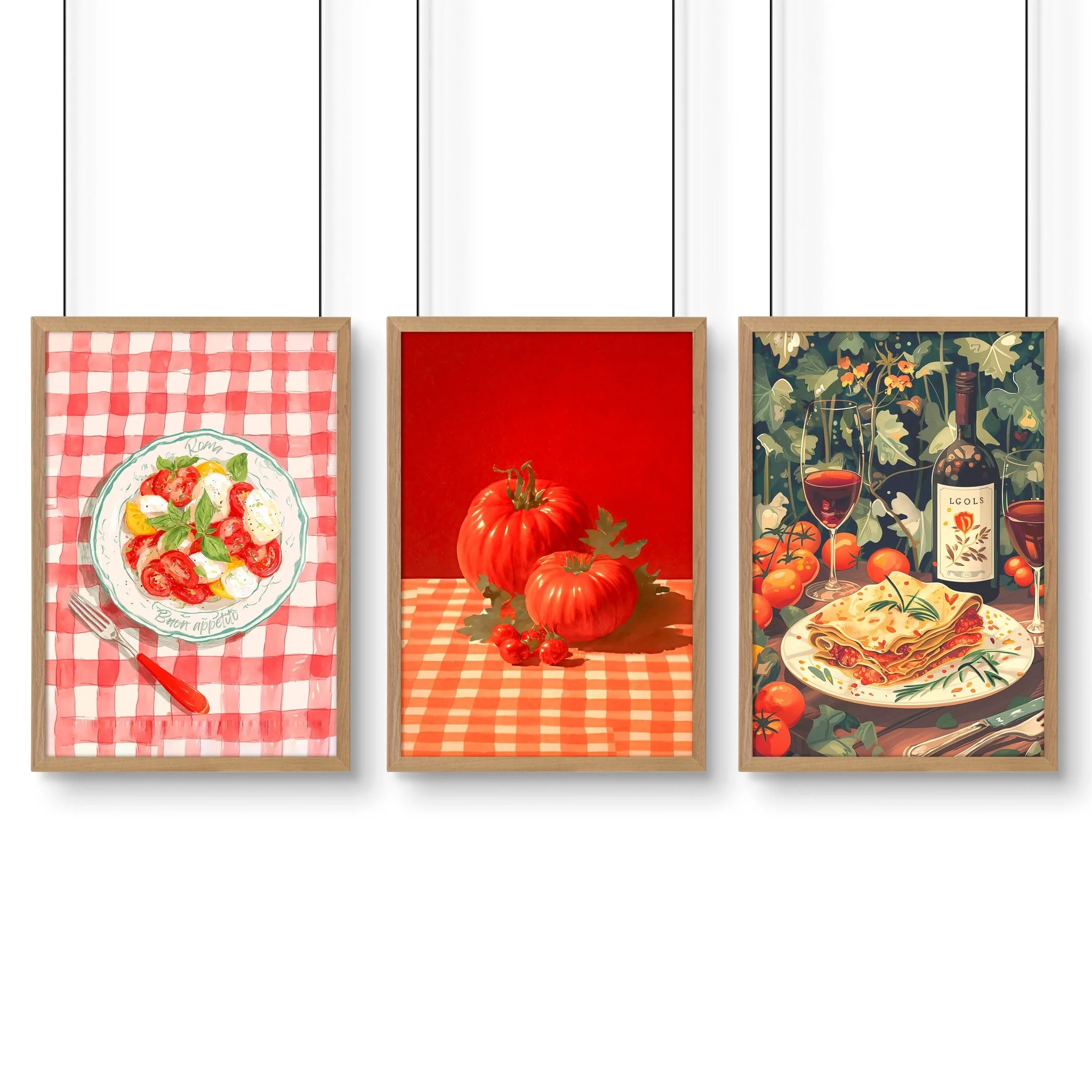 Artwork For The Kitchen Wall | Set of 3 Italian Lifestyle Wall art Prints - Image 12