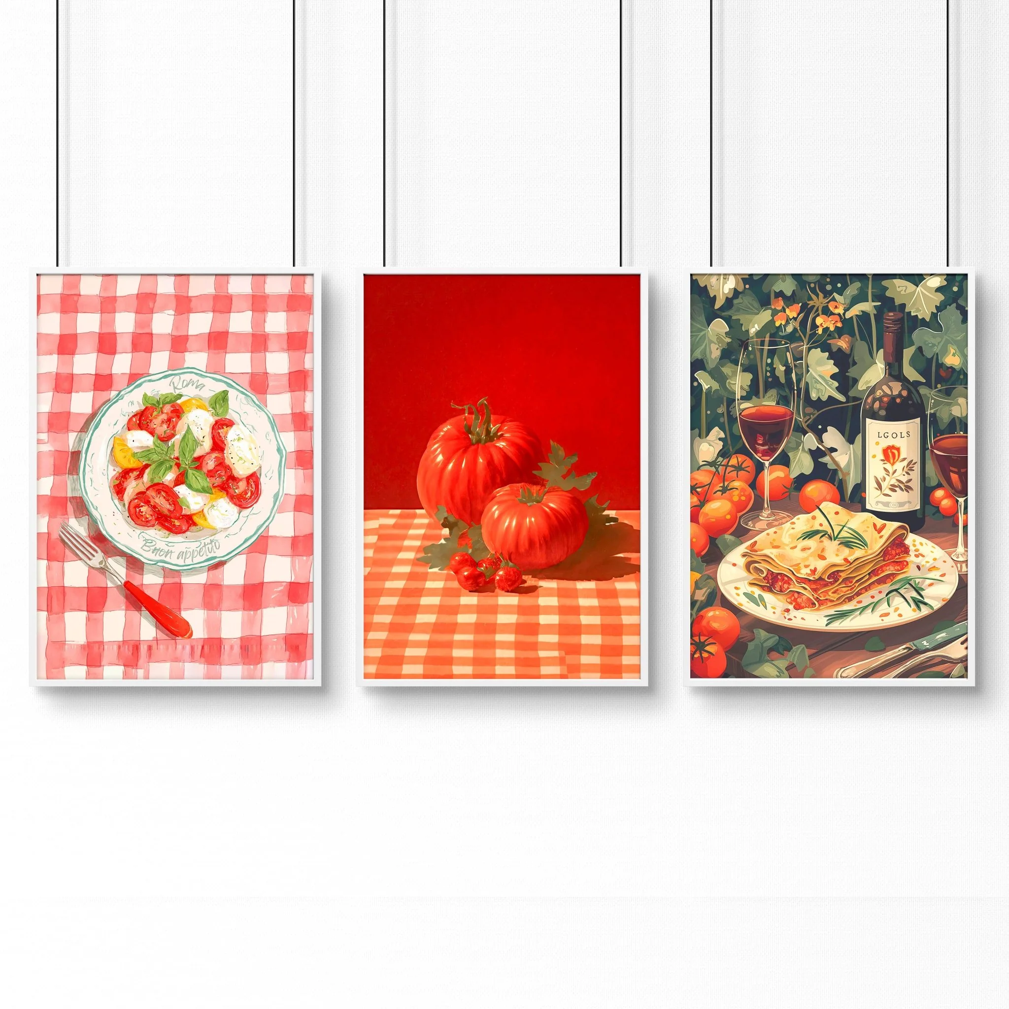 Artwork For The Kitchen Wall | Set of 3 Italian Lifestyle Wall art Prints - Image 13
