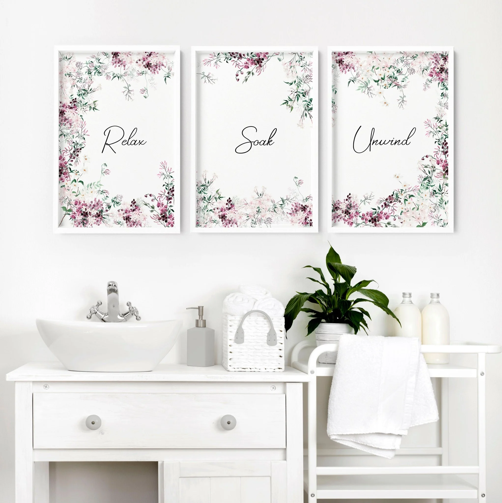 Artwork In Bathroom | Set of 3 wall art prints - Image 4
