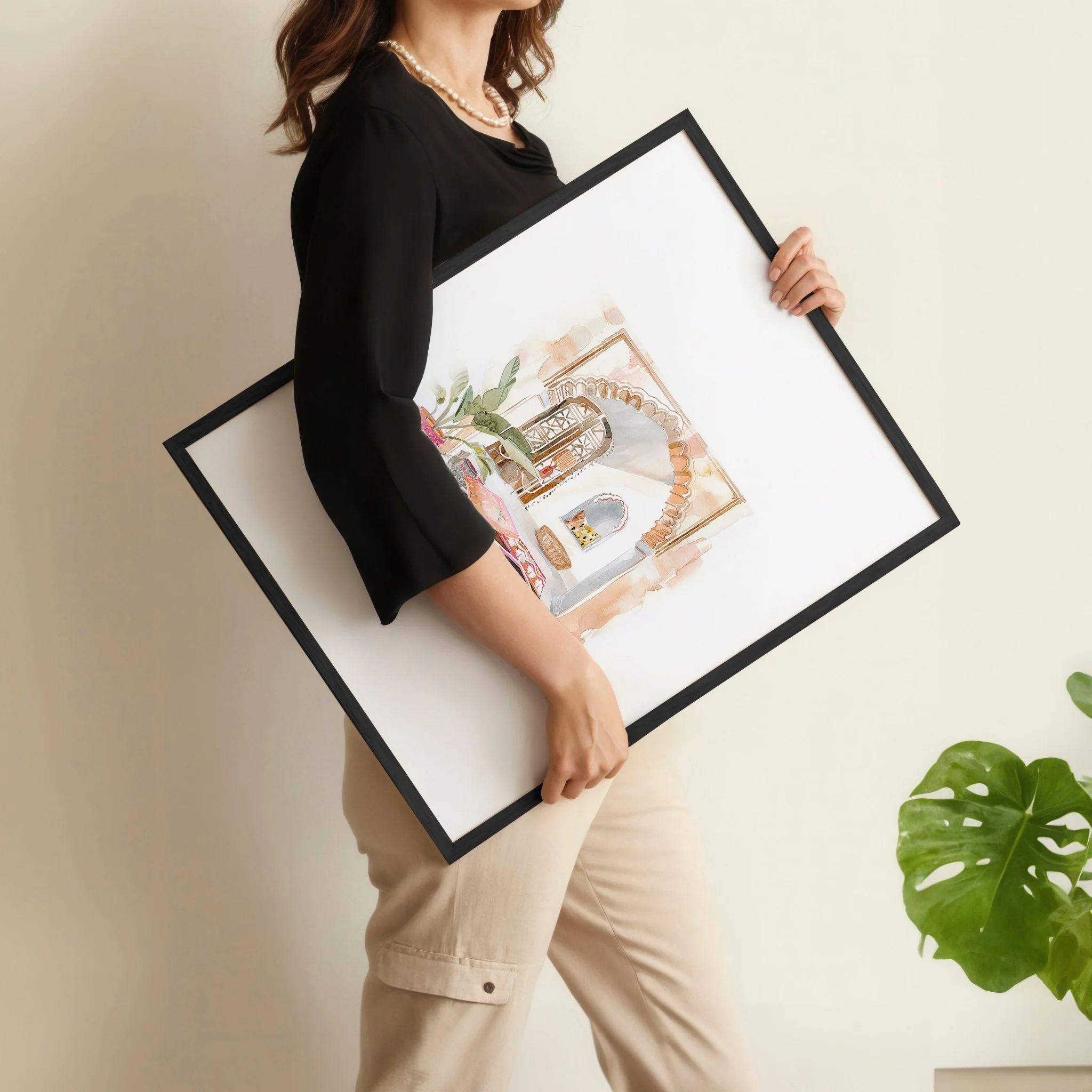 Artwork With Frame | Set of 3 Moroccan Inspired Wall art Prints - Image 10