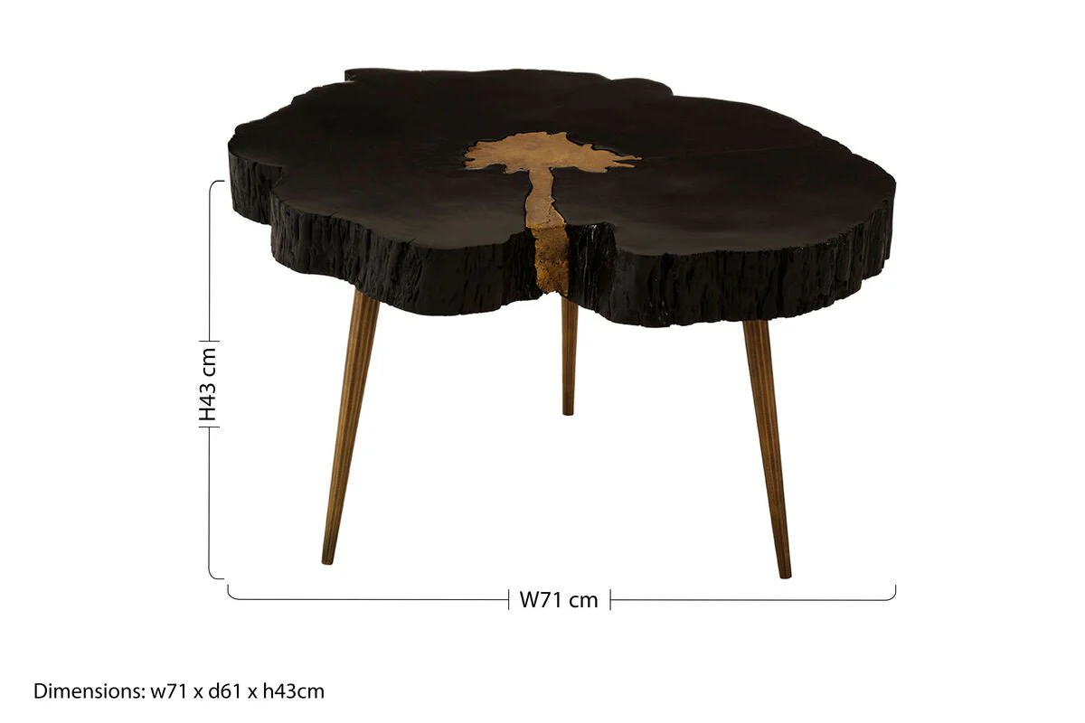 Asamra Black And Gold Coffee Table - Image 14