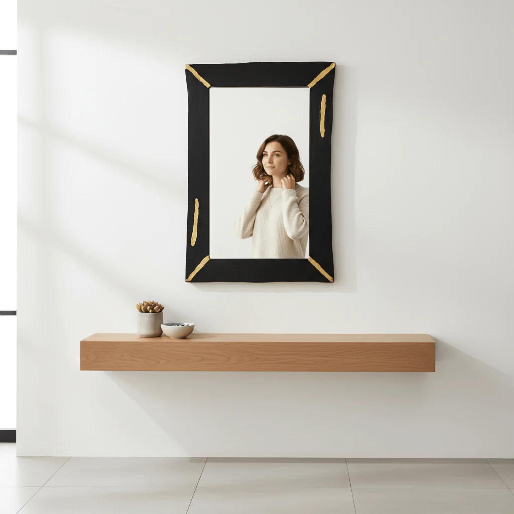 Asamra Black Wall Mirror - Image 2
