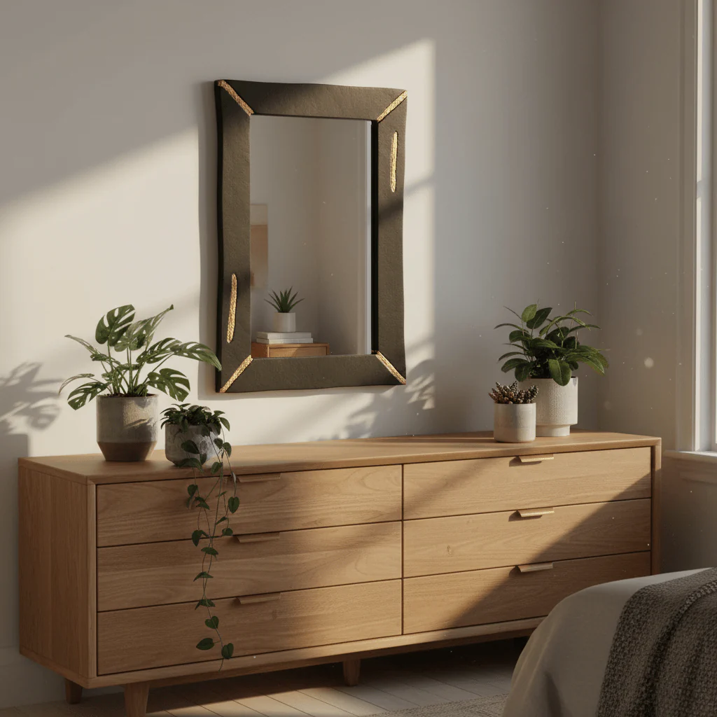 Asamra Black Wall Mirror - Image 3
