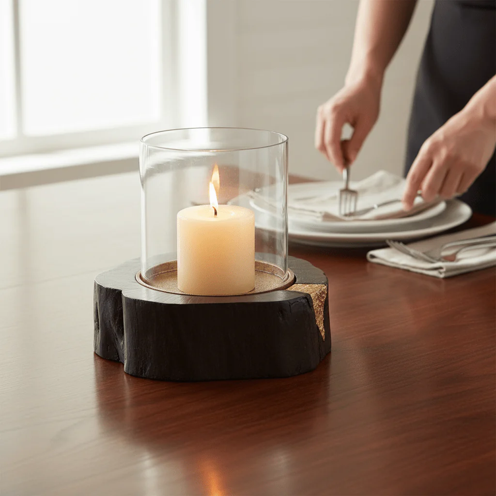 Asamra Large Hurricane Candle Holder - Image 2
