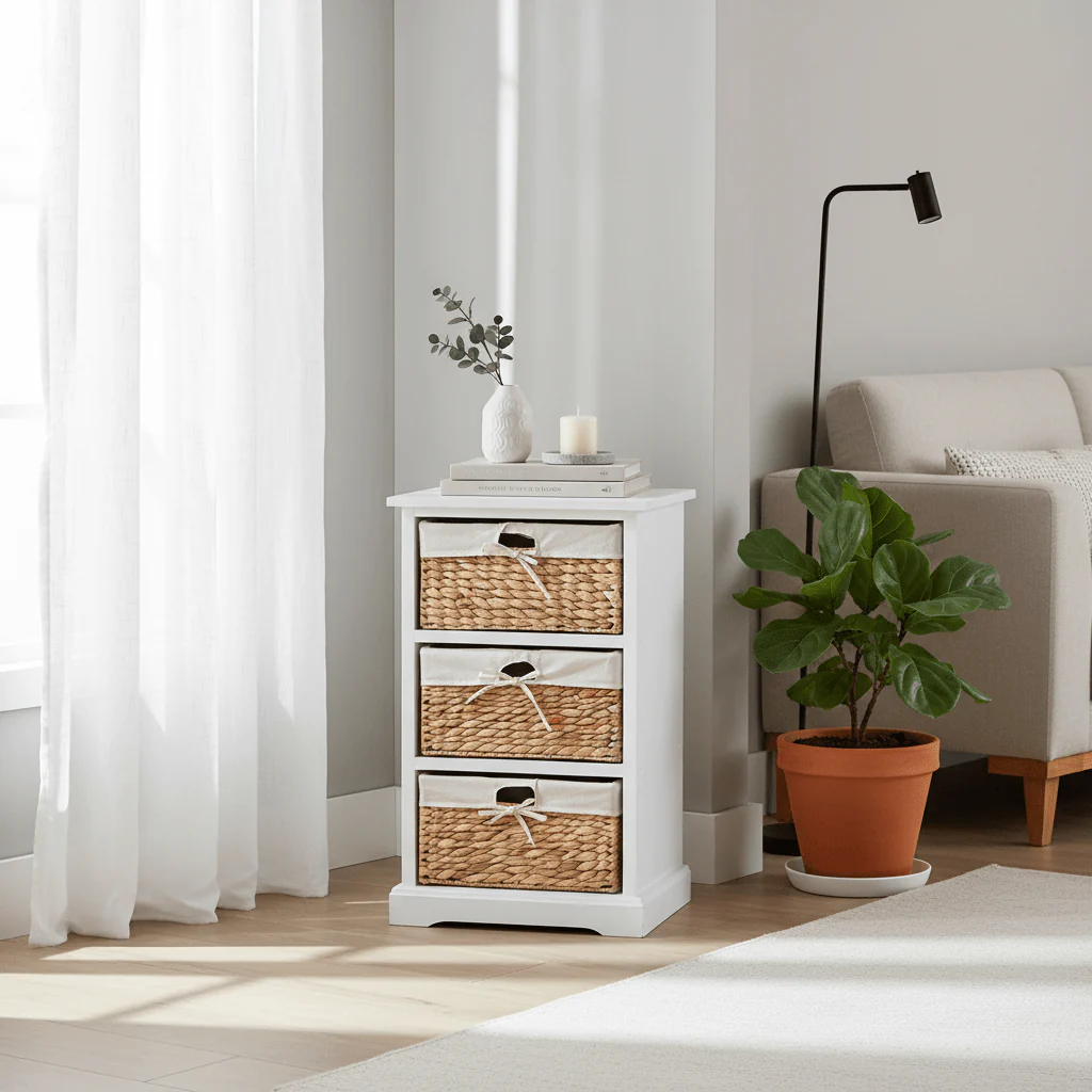 Ashby 3 Seagrass Drawer Chest. - Image 8