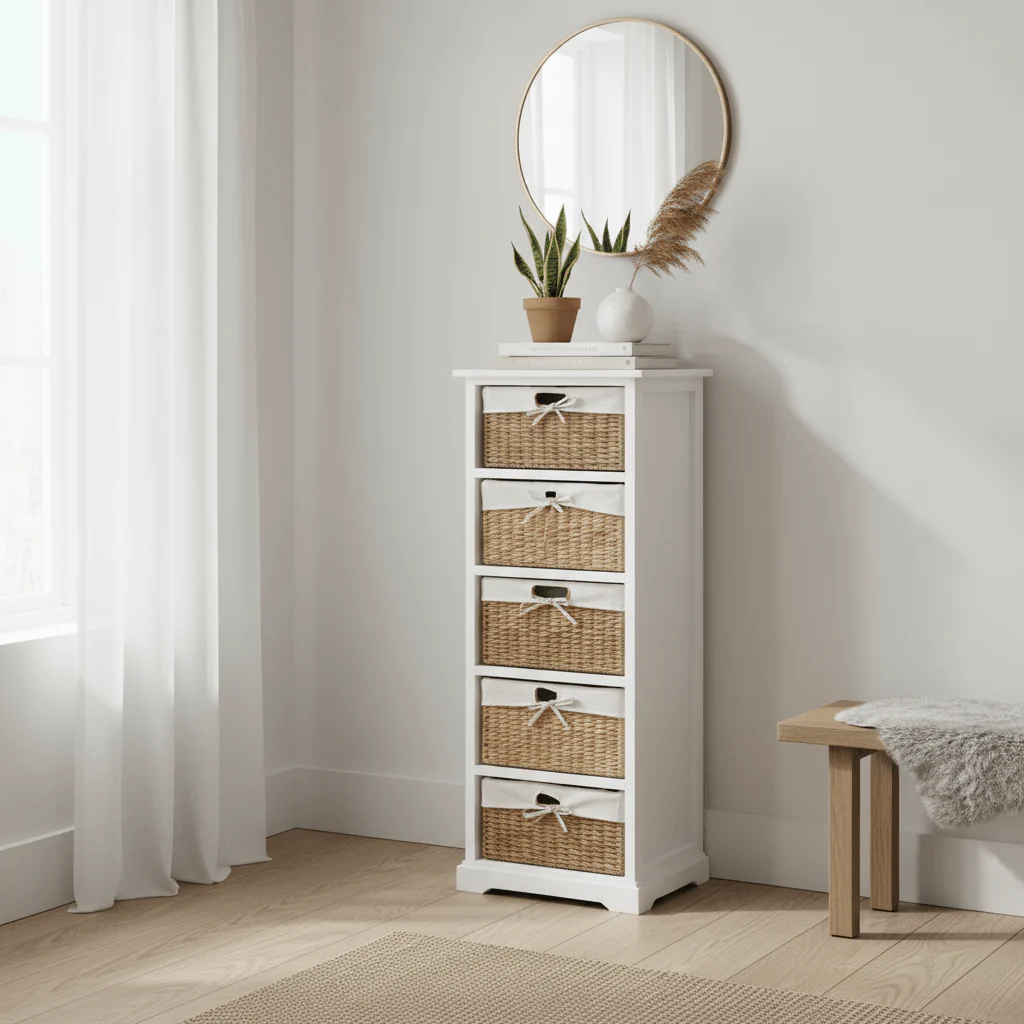 Ashby 5 Seagrass Drawer Chest. - Image 3