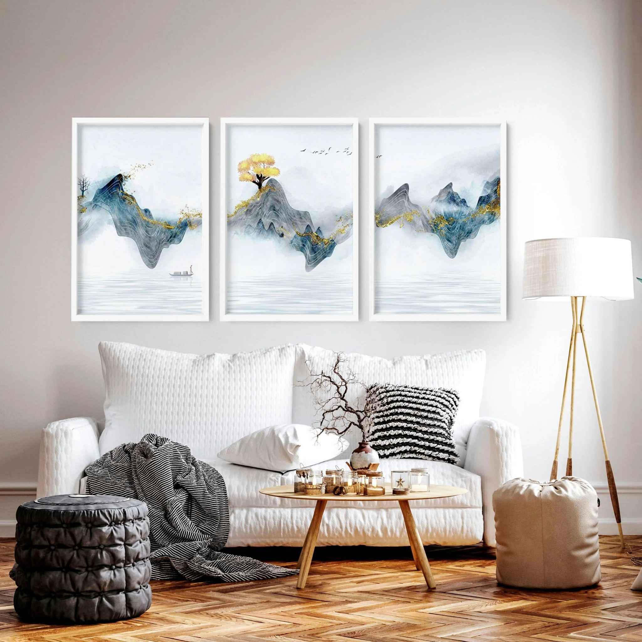 Asian artwork | set of 3 framed wall art prints - Image 6