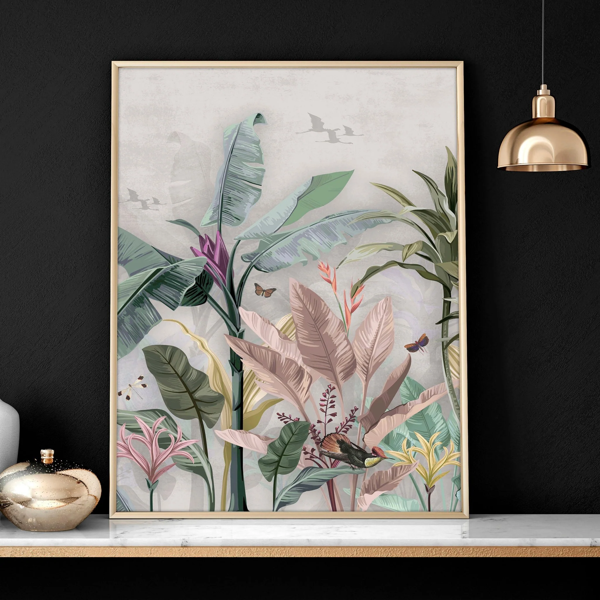 Living room wall pictures | Set of 2 Asian wall art prints - Image 4