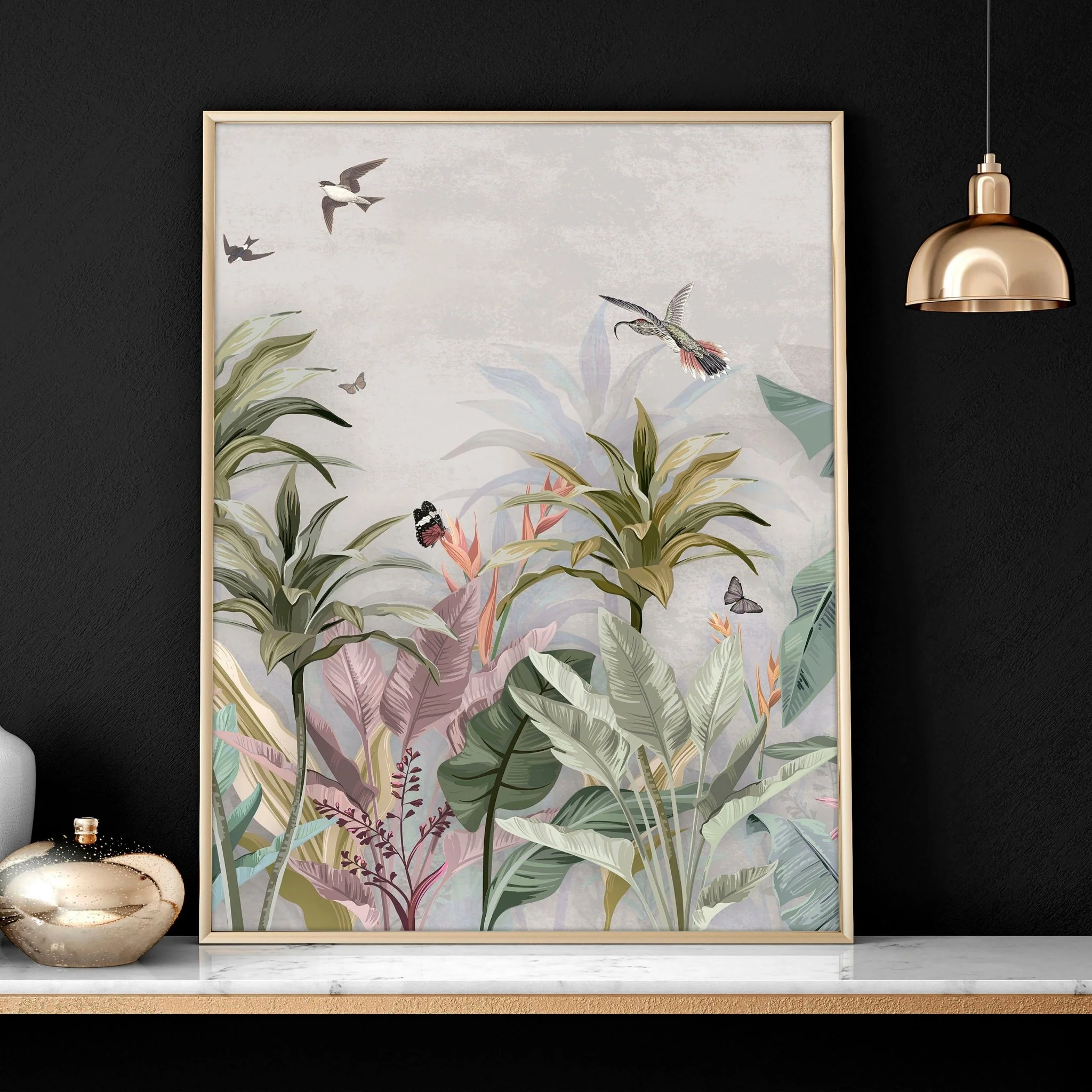 Living room wall pictures | Set of 2 Asian wall art prints - Image 5