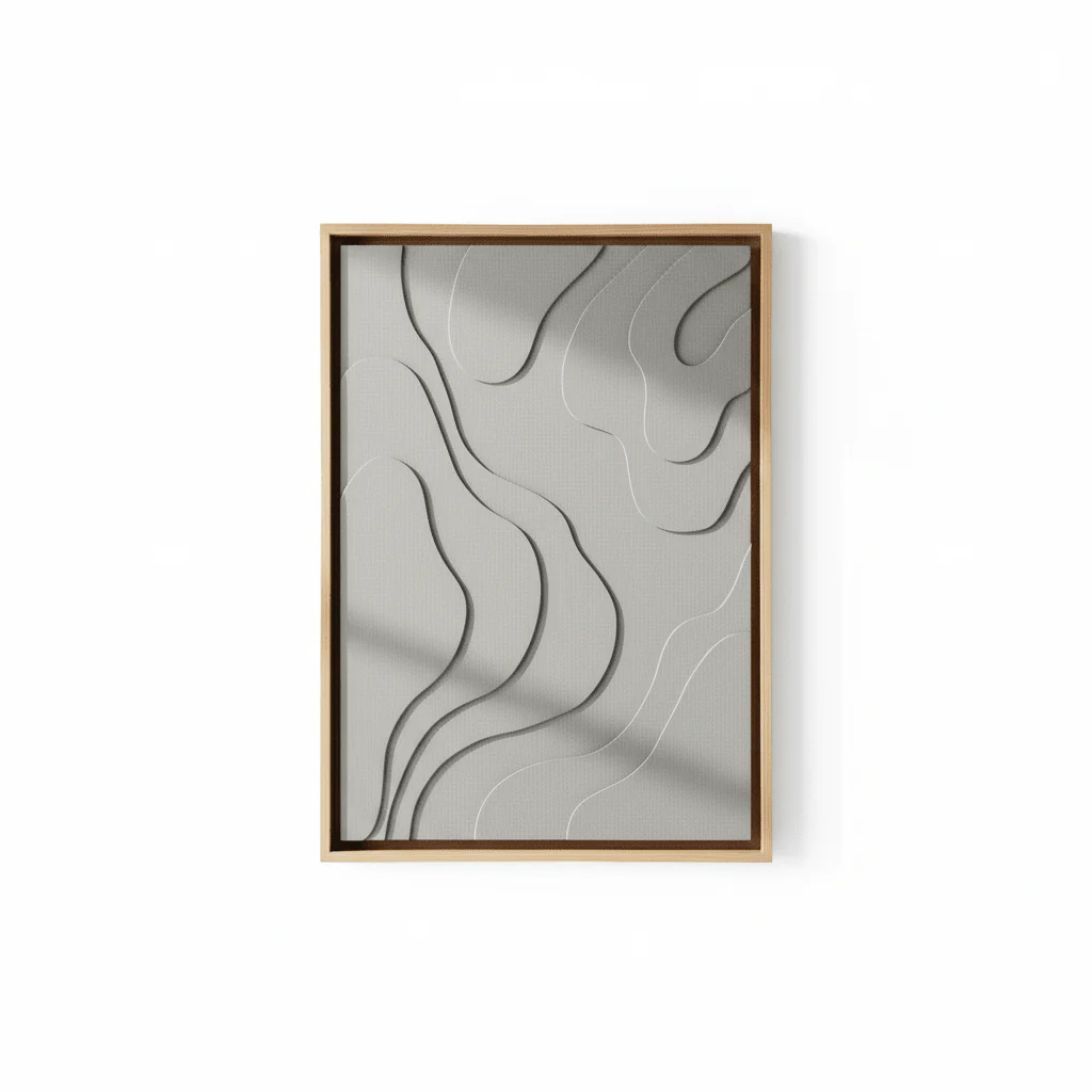 Astratto 3D Effect Green Wall Art