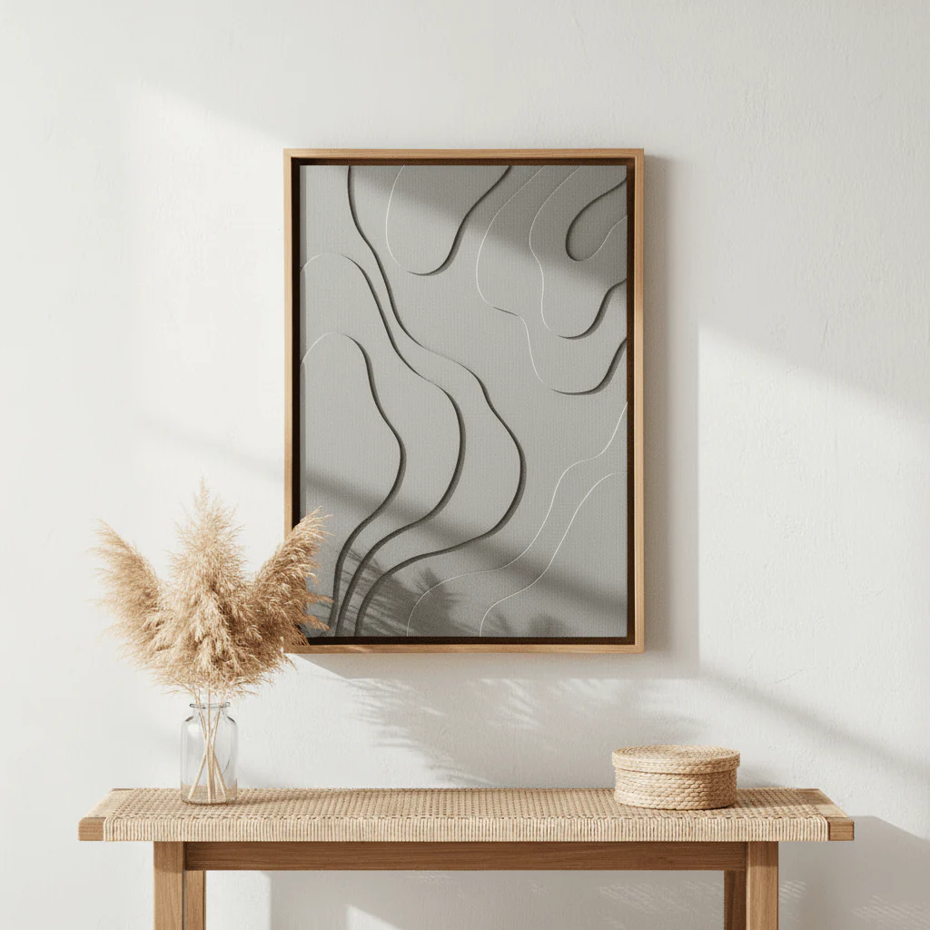 Astratto 3D Effect Green Wall Art - Image 3