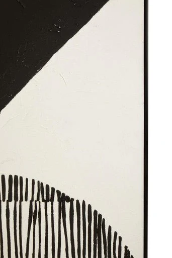 Astratto Black and White Abstract Textured Wall Art - Image 8