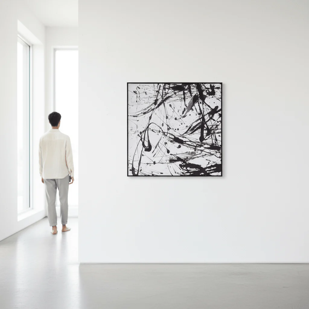 Astratto Black And White Wall Art - Image 2