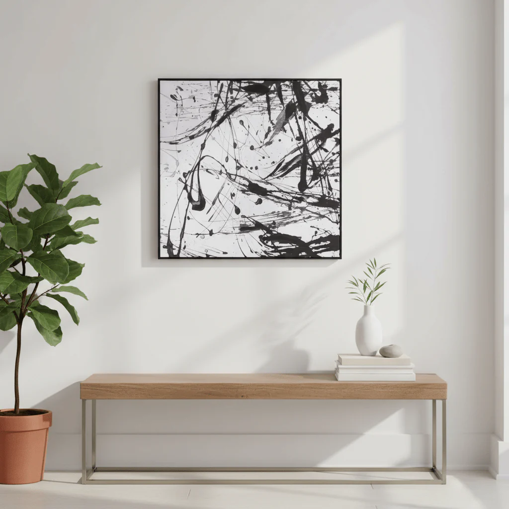 Astratto Black And White Wall Art - Image 4