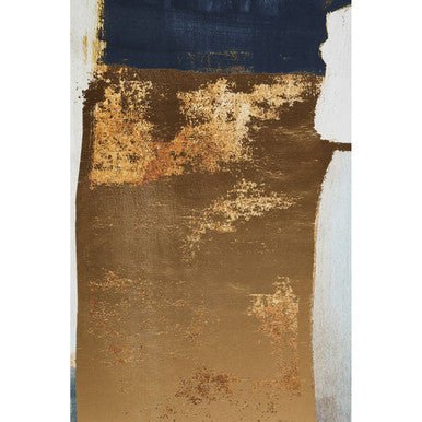 Astratto Blue And Gold Foil Wall Art - Image 12
