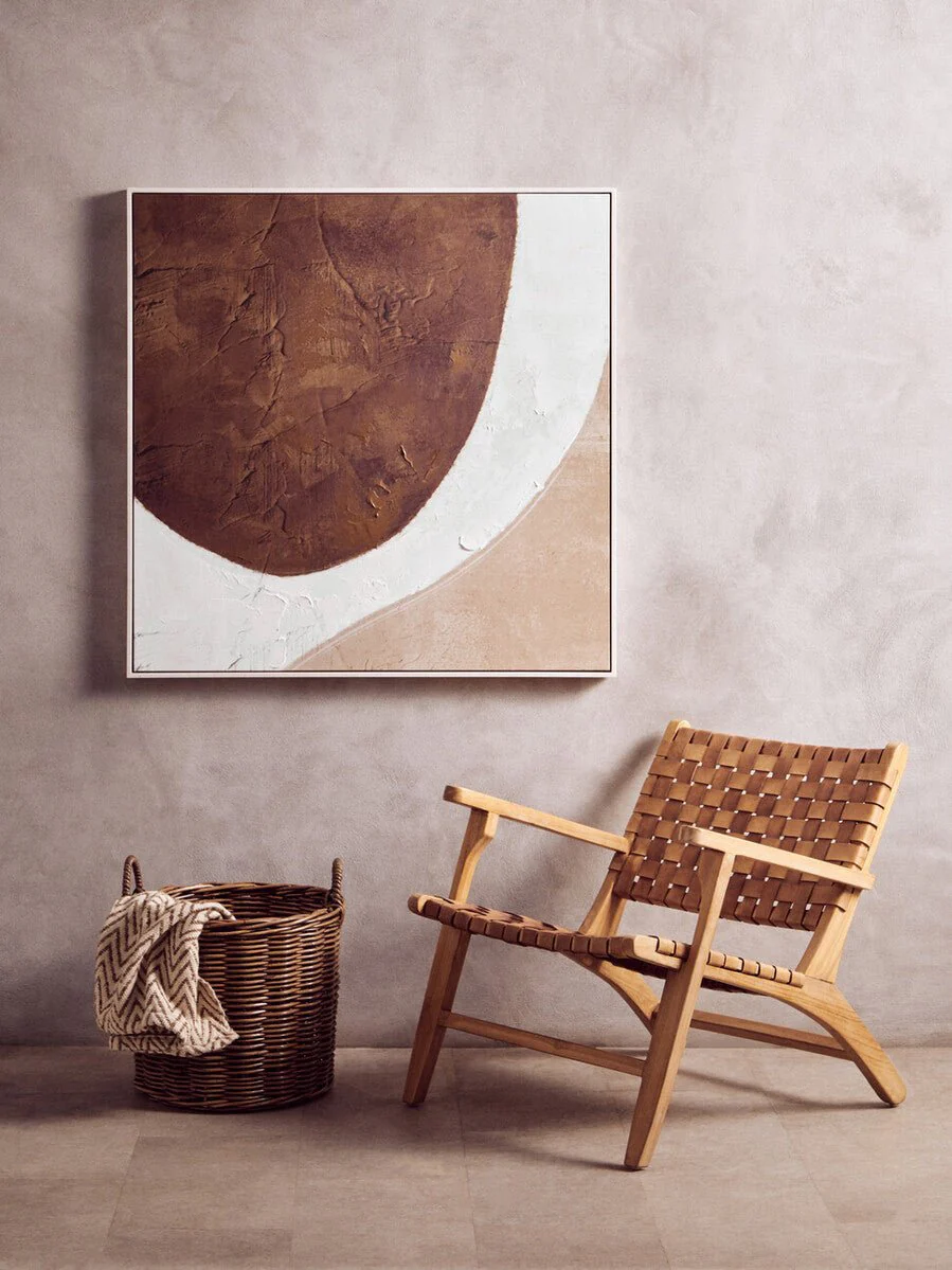 Astratto Brown and Natural Textured Wall Art - Image 14