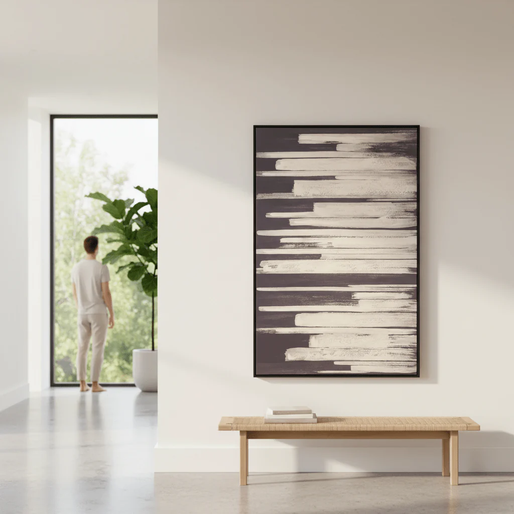 Astratto Canvas Black Wall Art - Image 2