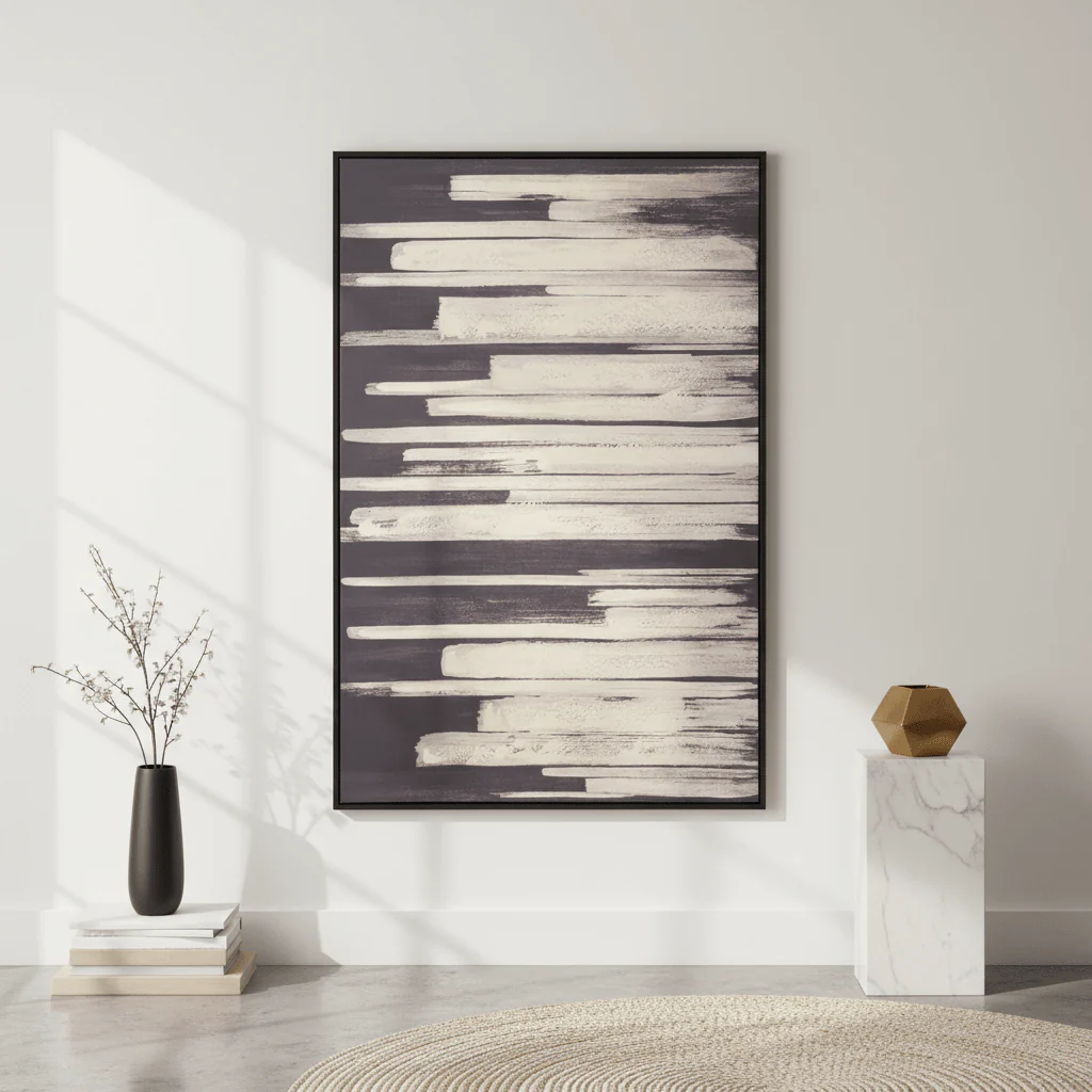 Astratto Canvas Black Wall Art - Image 4