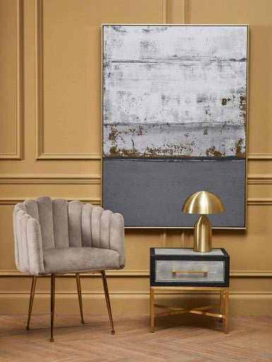 Astratto Grey and Gold Foil Wall Art - Image 14