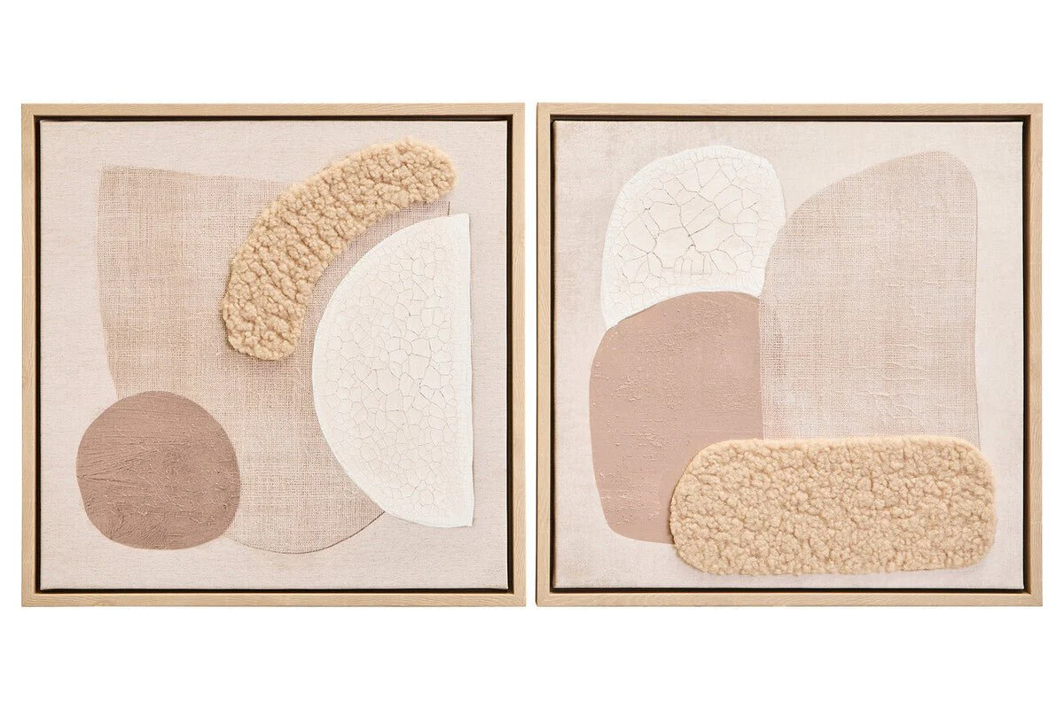 Astratto Set Of 2 Natural Textured Wall Art - Image 6