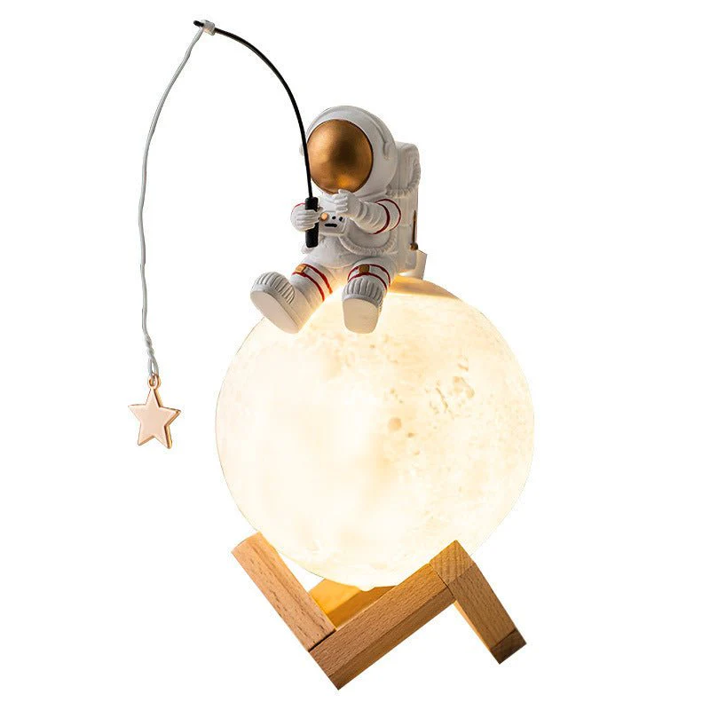 Astronaut Figurines Home Decoration Resin Space Man Miniature Night Light Humidifier Cold Fog Machine Accessories - Image 9