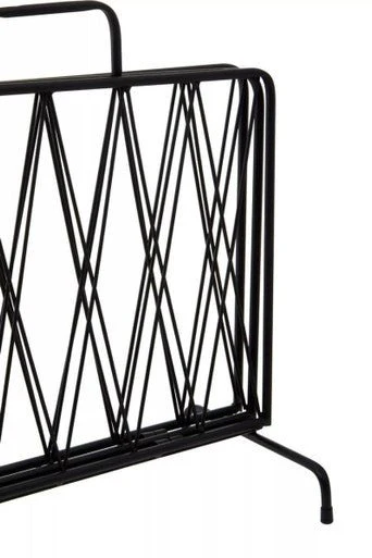 Avento Black Two Pocket Magazine Rack - Image 11