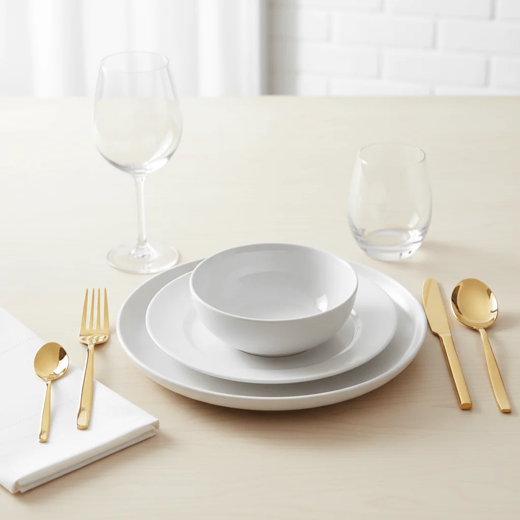 Avie 16 Piece Gold Finish Cutlery Set - Image 4