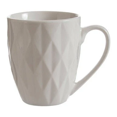 Avie 16 Piece White Embossed Dinner Set. - Image 8