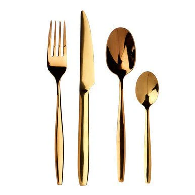 Avie Aura 16 Piece Gold Cutlery Set - Image 5