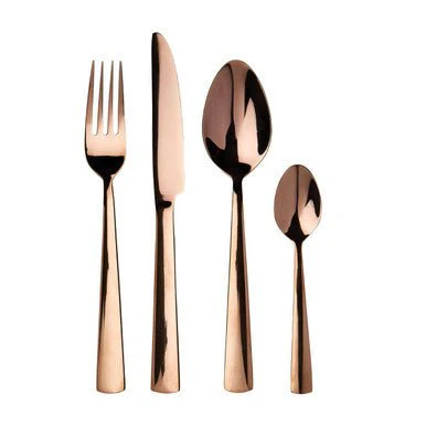 Avie Lustra 16 Piece Rose Gold Cutlery Set - Image 6