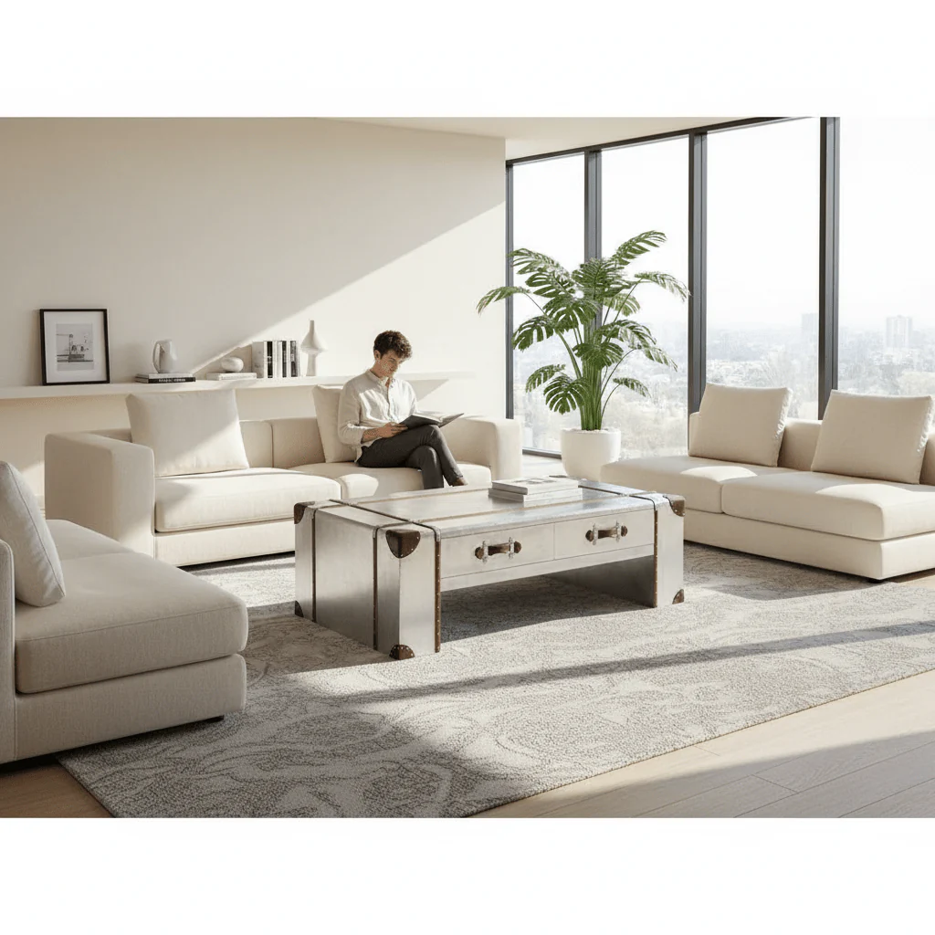 Avro Coffee Table with 2 Drawers - Image 2
