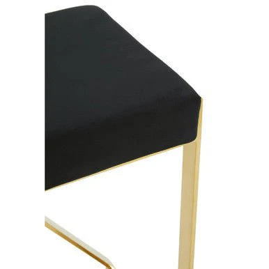 Azalea Black And Gold Finish Bar Stool - Image 8