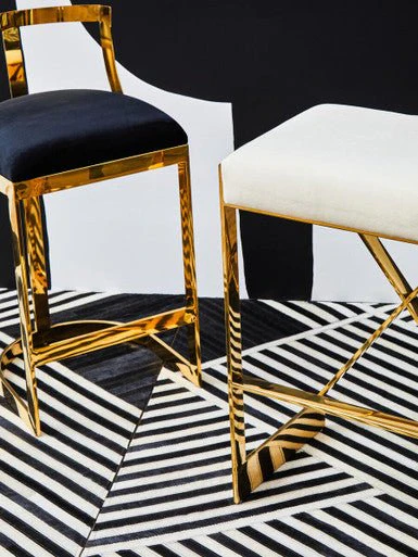 Azalea Black Velvet Bar Stool - Image 10