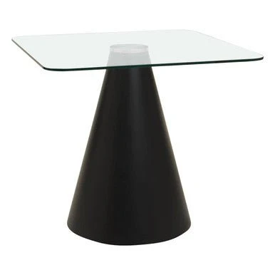 Azalea Square Clear Glass Top Dining Table - Image 4