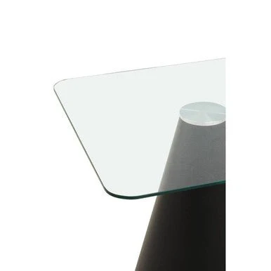 Azalea Square Clear Glass Top Dining Table - Image 6