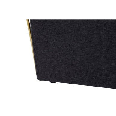 Azalea Two Seat Black Fabric Sofa - Image 10