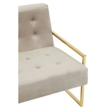 Azalea Two Seat Mink Velvet Sofa - Image 9