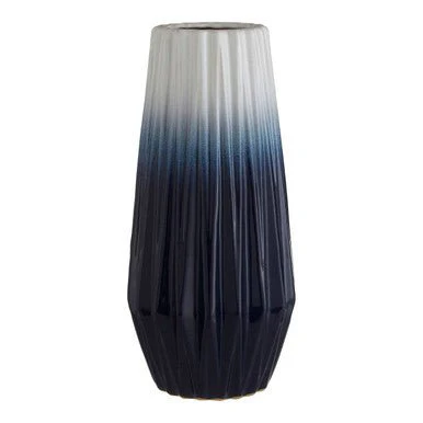 Azul Large Ombre Vase In Blue - Image 11