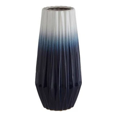 Azul Large Ombre Vase In Blue - Image 5